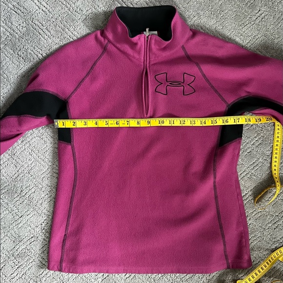 Under Armour 1/4 Zip Fleece Pink Medium - Picture 7 of 10